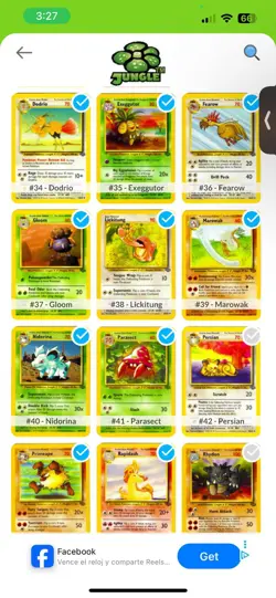 M/NM 1st Edition Jungle WOTC Pokemon Common/Uncommon Lot 26 Cards - Image 4
