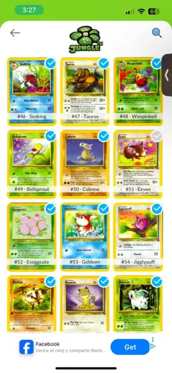 M/NM 1st Edition Jungle WOTC Pokemon Common/Uncommon Lot 26 Cards - Image 5
