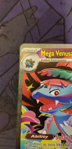 Mega Venusaur EX SIR 177/132 Mega Evolution English Pokemon TCG Near Mint Card - Image 2