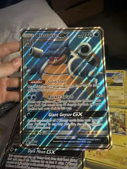 Pokemon TCG Blastoise GX Holo Ultra Rare SM189 Jumbo Card 2019 - Image 1