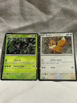 Eevee 200 Black Star Promo Destined Rivals Pokemon Card NM + Zarude 199 - Image 1