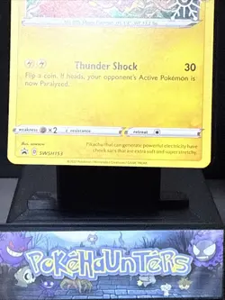 Pokemon Card Pikachu SWSH153 Advent Holiday Promo Snowflake Stamp NM - Image 3