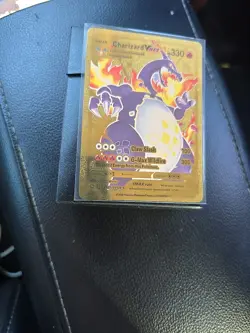 Pokemon Charizard VMax HP330 Gold Foil Fan Art Collector Card - Image 3