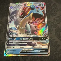 Lapras GX 35/149 - Sun & Moon Base Set - Pokemon Card - Image 1