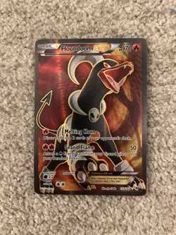 Pokemon TCG Houndoom-EX Full Art Holo Card Breakthrough Ultra Rare 153/162 - Image 1