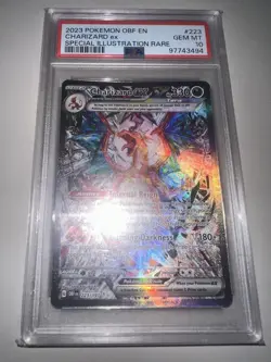 Pokemon TCG Obsidian Flames Charizard EX Sir Card 223/197 PSA 10 - Image 2