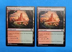 2x Slagwoods Bridge Modern Horizons 2 2021 MH2 Mtg Artifact Land Mana Card 256 - Image 1
