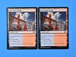 2x Silverbluff Bridge Modern Horizons 2 2021 MH2 Mtg Artifact Land Mana Card 255 - Image 1