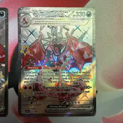 Pokemon TCG Charizard EX SVP074 Black Star Promo Full Art Card x2 Mint Condition - Image 3