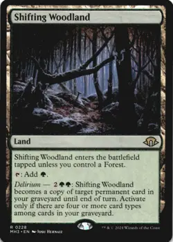 MTG Shifting Woodland Normal NM Modern Horizons 3 Magic 228 - Image 1