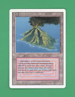 Magic The Gathering MTG Volcanic Island (Revised) (C) - Image 1