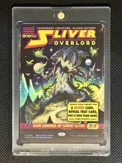 SLIVER OVERLORD SHOWCASE FOIL EDGE ETERNITIES EOE MYTHIC MTG MAGIC NM MINT - Image 1