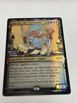 MTG - MUL - Aurelia, the Warleader - Serial Numbered Foil - M 0163 - Image 1