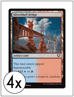 4x Silverbluff Bridge, Magic the Gathering MTG NM - Image 1