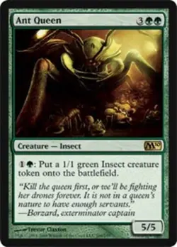 MTG Ant Queen, Magic 2010, Damaged, English - Image 1