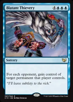 MTG - Blatant Thievery - Commander 2015 - NM, English Magic FLAT RATE SHIP - Image 1
