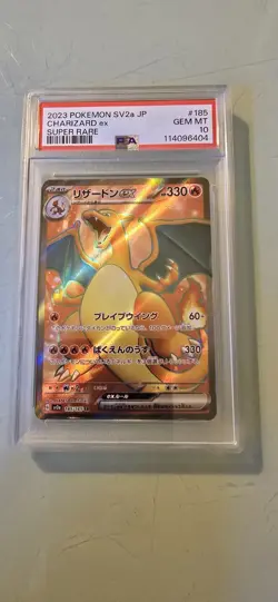 PSA 10 Charizard ex Super Rare 2023 151 Pokemon Card 185/165 Japanese - Image 1