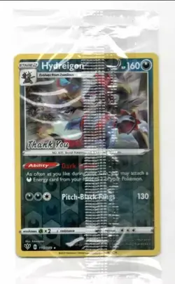 SEALED Hydreigon Thank You Promo - 110/189 - Pokemon Darkness Ablaze Rare NM - Image 1