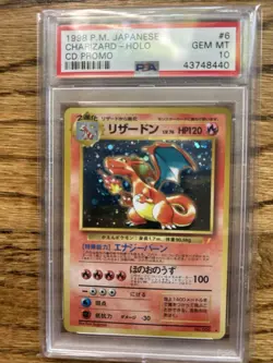 PSA 10 1999 Japanese Pokemon Charizard Holo CD Promo #8440 - Image 1