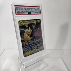 PSA 10 JAPANESE POKEMON TAG TEAM GX ALL STARS PIKACHU & ZEKROM GX HOLO RARE #41 - Image 3