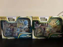 Pokemon TCG Glaceon & Leafeon VSTAR Special Collection Box SET - Factory Sealed - Image 1