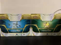 Pokemon TCG Glaceon & Leafeon VSTAR Special Collection Box SET - Factory Sealed - Image 2