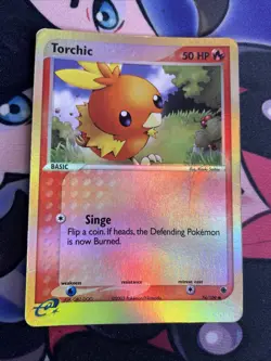 Pokemon TCG Torchic EX Ruby and Sapphire 74/109 Reverse Holo Common Mp - Image 1