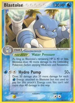 Pokemon TCG Blastoise EX Crystal Guardians 14/100 Regular Rare - Image 1