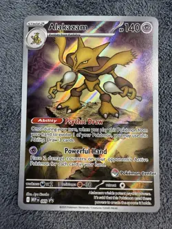 Alakazam #9 - Pokemon Center Promo - Mega Evolution - Near Mint Condition - Image 1