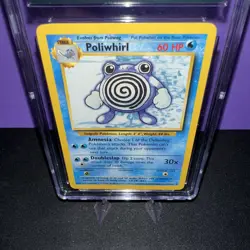 Pokemon Poliwhirl Base Set 38/102 Regular 1999 Graded CGC 9 MINT - Image 2