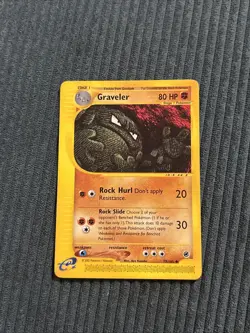 💥 2002 Pokemon Vintage Card Graveler 79/165 Expedition E-Reader Non Holo Foil - Image 1