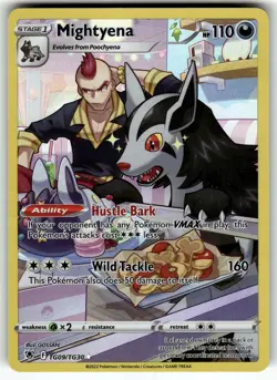 Mightyena TG09/TG30 SWSH10: Astral Radiance Trainer Gallery HP Pokemon Card TCG - Image 1