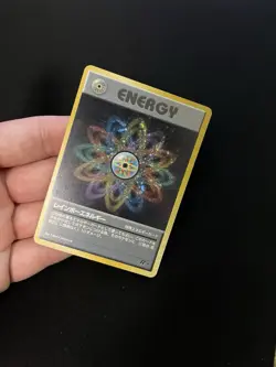 Rainbow Energy LP Japanese Pokemon Card Team Rocket Holo Rare Vintage WOTC - Image 3