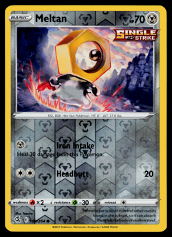 Pokemon Card - SWSH - Fusion Strike Meltan 188/264 Reverse Holo - NM - Image 1