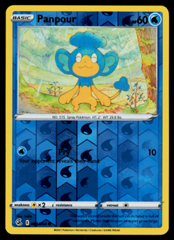 Pokemon Card - SWSH - Fusion Strike Panpour 068/264 Reverse Holo - NM - Image 1
