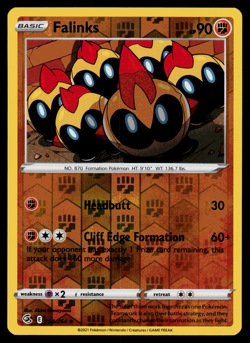Pokemon Card - SWSH - Fusion Strike Falinks 154/264 Reverse Holo - NM - Image 1
