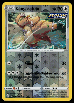 Pokemon Card - SWSH - Fusion Strike Kangaskhan 204/264 Reverse Holo - NM - Image 1