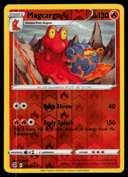 Pokemon Card - SWSH - Fusion Strike Magcargo 035/264 Reverse Holo - NM - Image 1