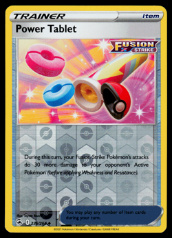 Pokemon Card - SWSH - Fusion Strike Power Tablet 236/264 Reverse Holo - NM - Image 1