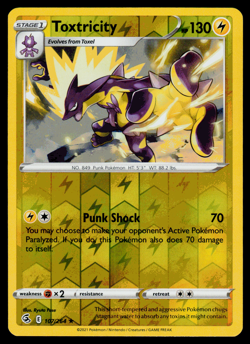 Pokemon Card - SWSH - Fusion Strike Toxtricity 107/264 Reverse Holo - NM - Image 1