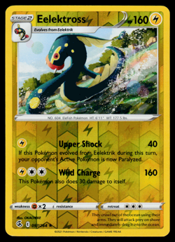 Pokemon Card - SWSH - Fusion Strike Eelektross 097/264 Reverse Holo - NM - Image 1