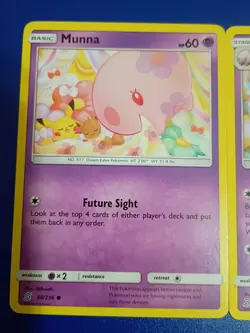 x2 pokemon cards Munna Musharna unified minds 86/236 89/236 - Image 2