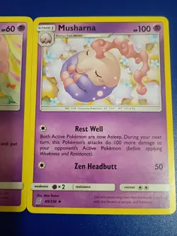 x2 pokemon cards Munna Musharna unified minds 86/236 89/236 - Image 3