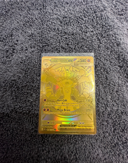 Mega Evolution Pokemon Card Lot - Gold Mega Lucario EX 188/132 NM (Est. PSA 10) - Image 1