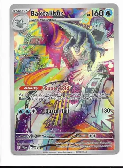 Pokemon TCG Baxcalibur Card 210/193 IR Sv02: Paldea Evolved - NM - Image 1