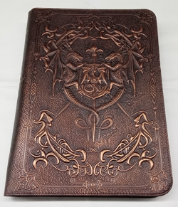 MeyAnsle 9-Pocket 3D PU Leather Dragon Card Binder Pokemon TCG - Image 1