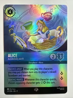 Alice - Accidentally Adrift (Epic) 217/204 Fabled Holo Disney Lorcana Card NM - Image 1