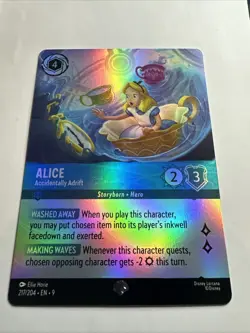 Alice - Accidentally Adrift (Epic) 217/204 Fabled Holo Disney Lorcana Card NM - Image 2