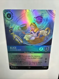 Alice - Accidentally Adrift (Epic) 217/204 Fabled Holo Disney Lorcana Card NM - Image 3