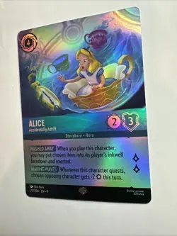 Alice - Accidentally Adrift (Epic) 217/204 Fabled Holo Disney Lorcana Card NM - Image 5